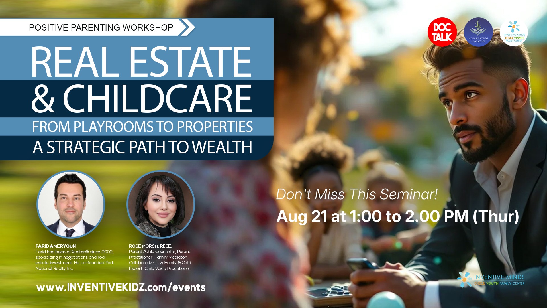 Real Estate & Childcare: From Playrooms to Properties - A Strategic Path to Wealth Watermarked Image